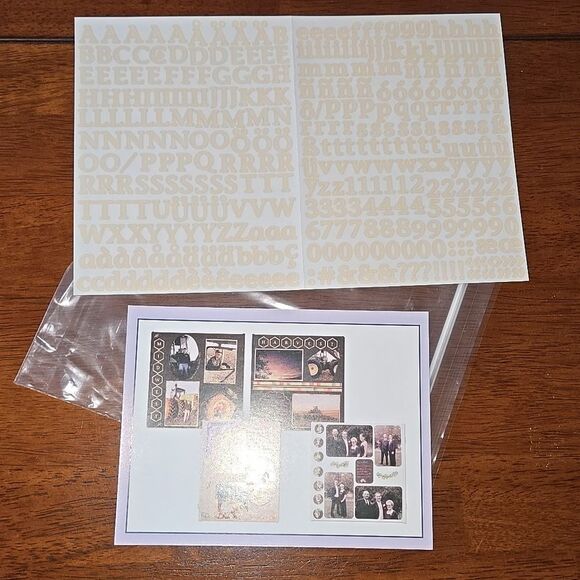 Stickers Creative Memories ABC/123 Mini Classy Flesh Color Sticker arr craft fun - Picture 1 of 16